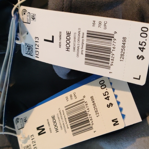 Adidas SPRT collection boy sweatshirts originals color grey - Picture 6 of 6
